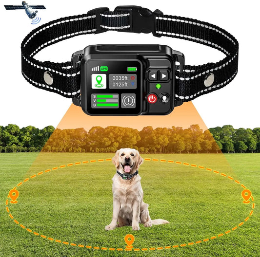 Adjustable boundary range diagram for GPS dog fence